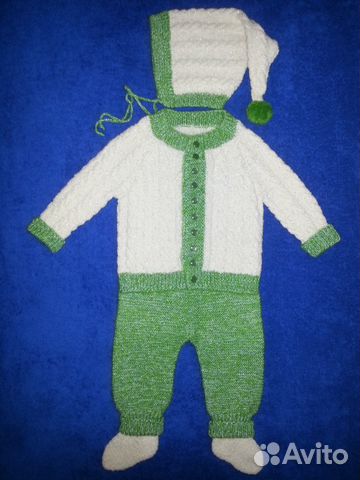 Комплект для новорожденного. Ручная работа. Новый