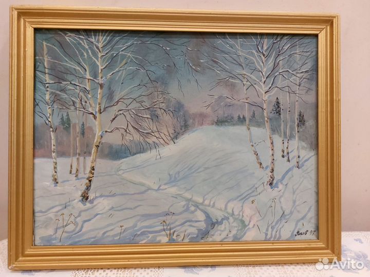 Картина маслом на холсте пейзаж 40 30