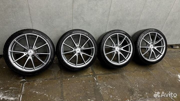 Литые диски R19 с резиной pirelli mercedes AMG