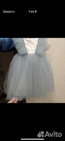 Платье пышное новогоднее праздничное платье Эльзы