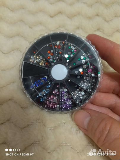 Стразы для ногтей 12 цветов