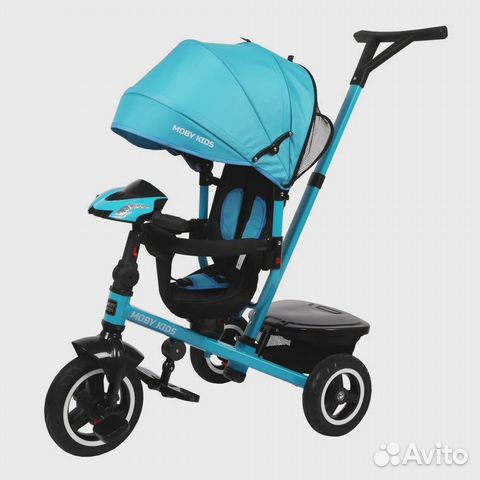 Велосипед 3 колесный. Rider 360 10x8 AIR Car голуб