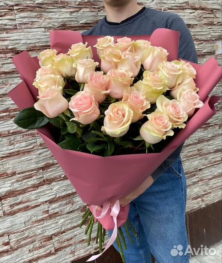 Роза. Букет из роз. Доставка. Букет из 25роз