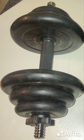 Набор разборных обрезиненных гантели, блинов