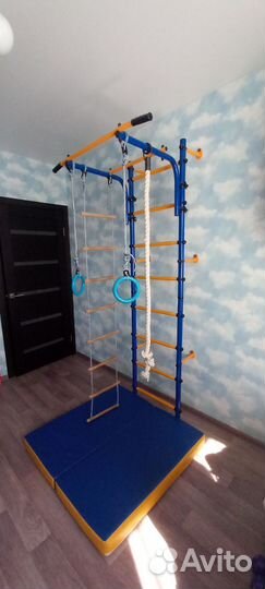 Детский спортивный комплекс. Шведская стенка + мат