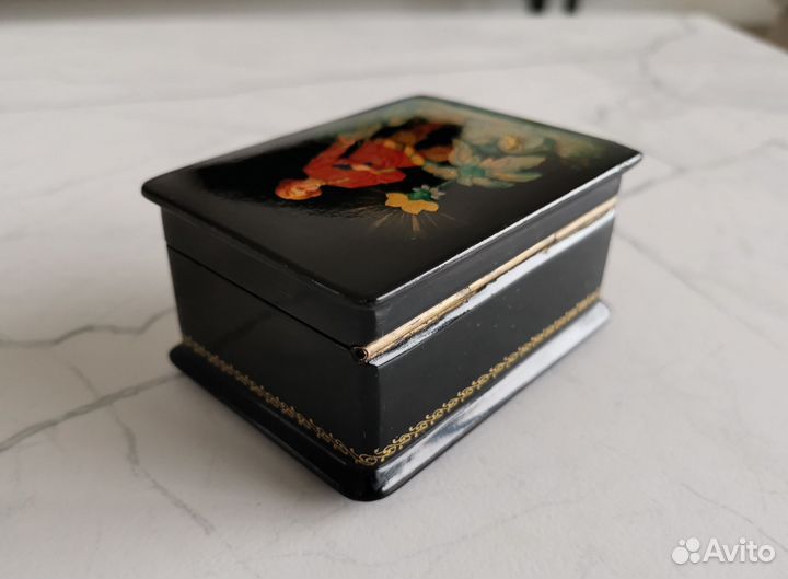 Шкатулка Федоскино СССР 1960е 