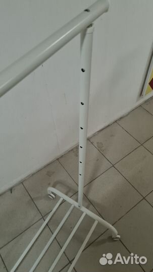 Напольная вешалка икеа ригга белый