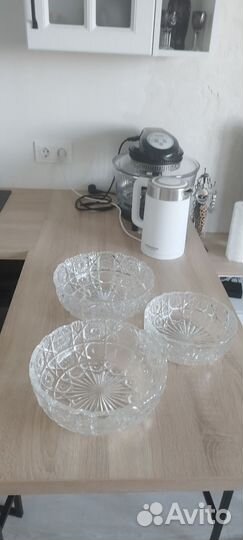 Салатники, фруктовницы, вазы хрустальные, СССР