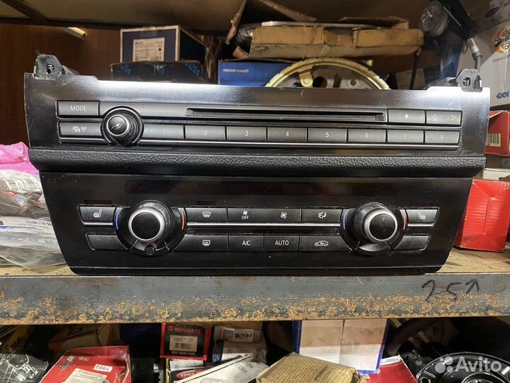 9317666 панель кондиционера радио bmw f10 f11