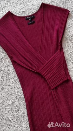 Платье Massimo Dutti в богатом цвете бургунди