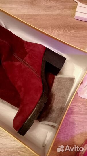 Ботфорты натуральная замша 39 размер