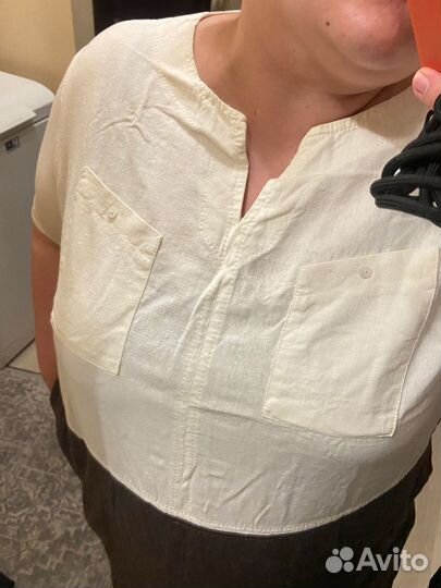 Платье лён Helmighe plus size