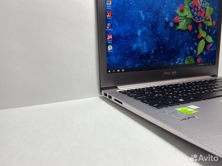 Игровой ноутбук asus i7/8gb/ips/2видеокарты/ssd