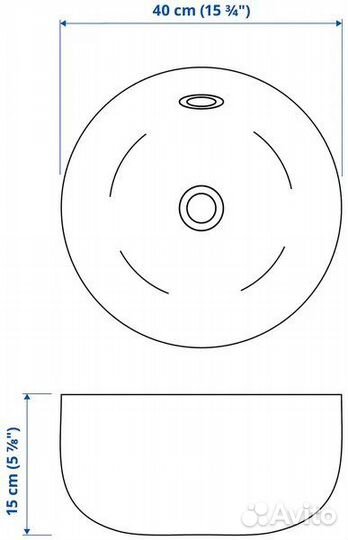 Раковина накладная икеа каттевик