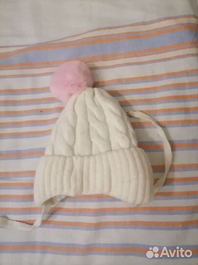 Шапка зимняя для девочки 46-50 размер
