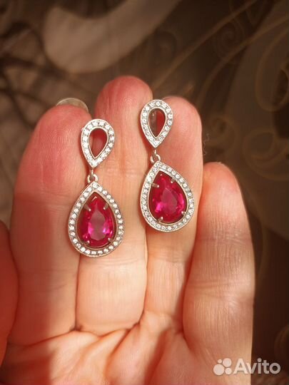 Серьги серебро