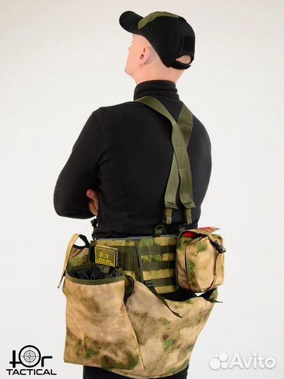 Боевой тактический пояс мох