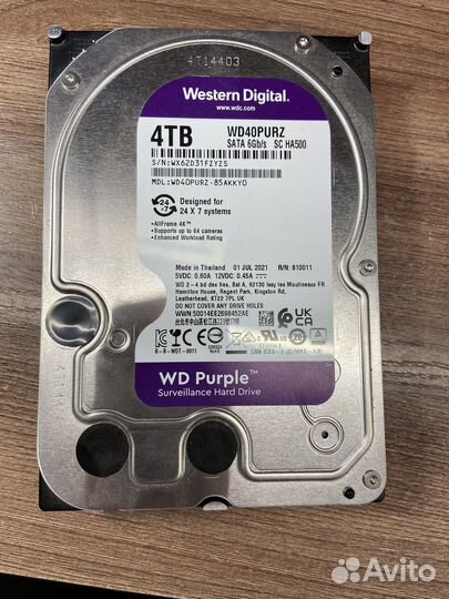 Жесткий диск 4тб