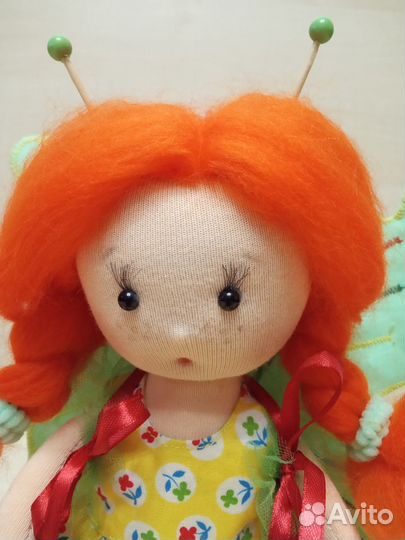 Текстильная кукла Бабочка