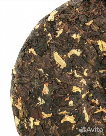 Китайский чай шу пуэр с жасмином блин 100 грамм