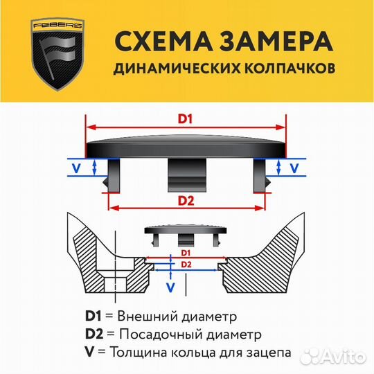 Парящие динамические колпачки Mercedes brabus