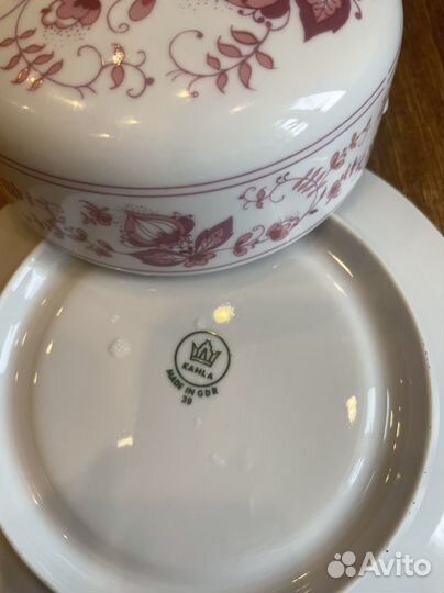 Масленка гдр фарфор kahla