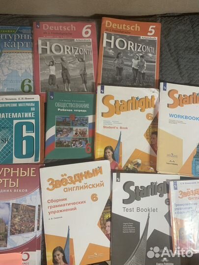 Учебники и рабочие тетради для 6 класса