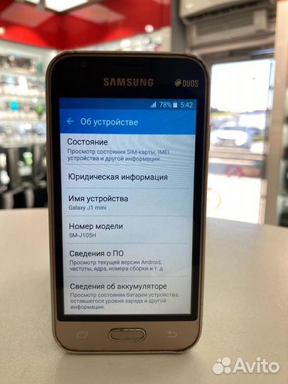 Телефон, samsung Galaxy J1 mini