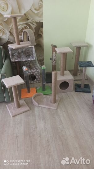 Когтеточки и домики для кошек
