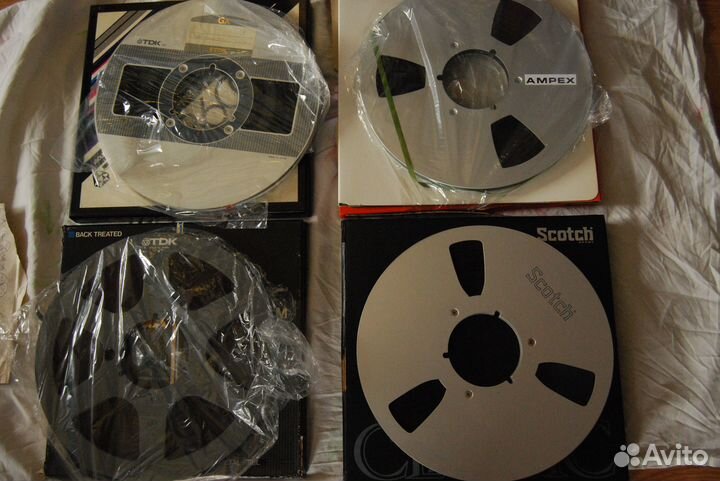 Катушки TDK, Scotch, Ampex 1100m