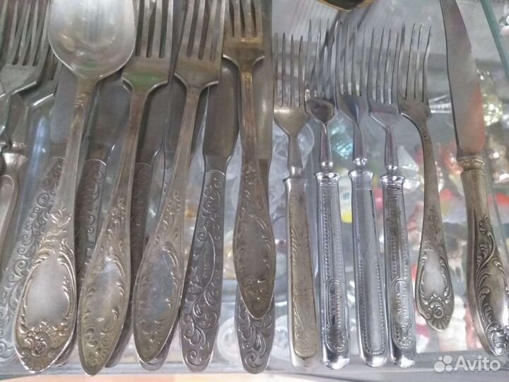 Ложки вилки мельхиор СССР