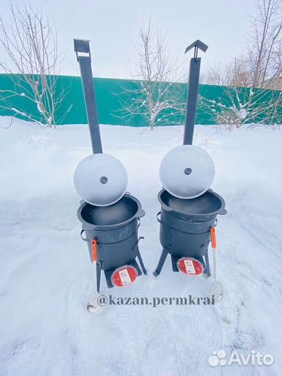 Казан чугунный для улицы