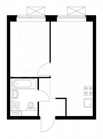 1-к. квартира, 32,3 м², 25/33 эт.