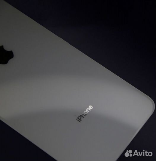 Задняя крышка для iPhone xs max белая (узкий) US