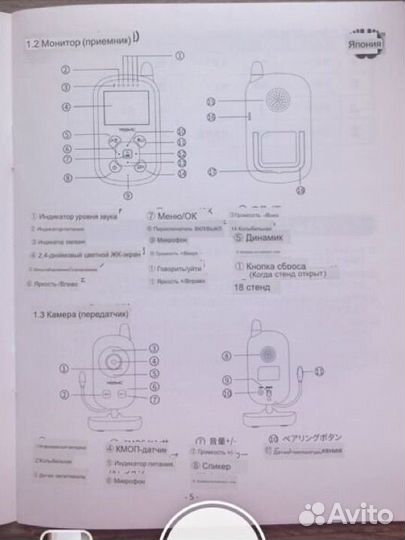 Радио видео няня yissvic baby care