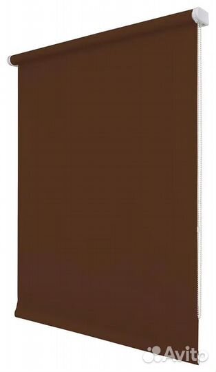Рулонные шторы Плайн темно-коричневый 85 см