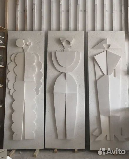 Барельеф / Панно Три товарища