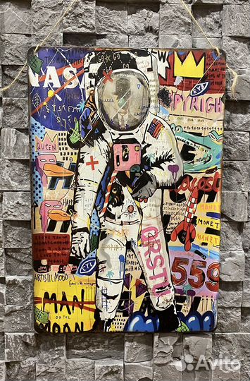 Металический постер Графити