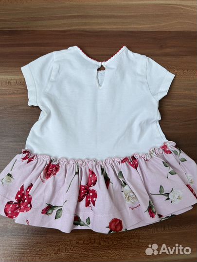 Футболка/платье monnalisa на девочку 62/68