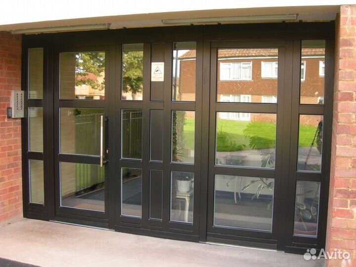 Алюминиевые окна, двери, витражи, порталы