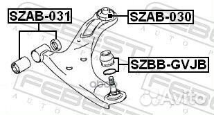 Сайлентблок рычага suzuki grand vitara 06