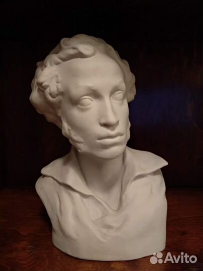 Бюст фарфоровый А.С. Пушкина 23 см, Л.Ф.З