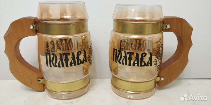Продам пивные кружки ссср,цена за 2 шт