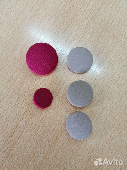 Установка кнопок на одежду, обтяжка пуговиц