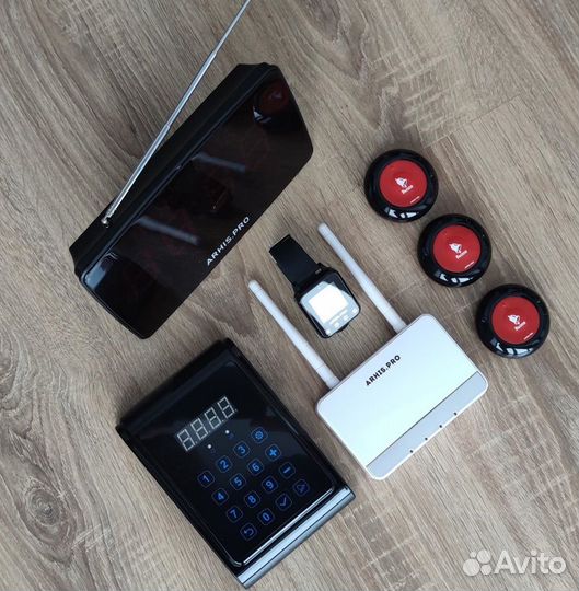 Кнопка вызова персонала, часы, табло, пуль, репите