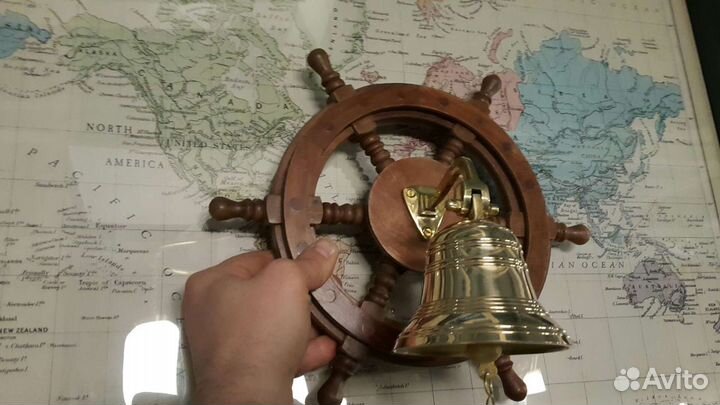 Рында штурвал гравировка подарок моряку