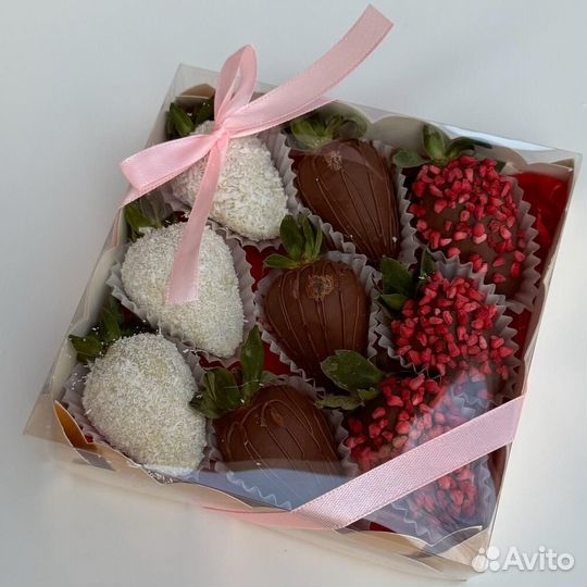 Набор клубника в шоколаде «Райское наслаждение 9шт