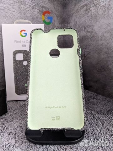Google Pixel 4a(5G) fabric case, Static grey,новый