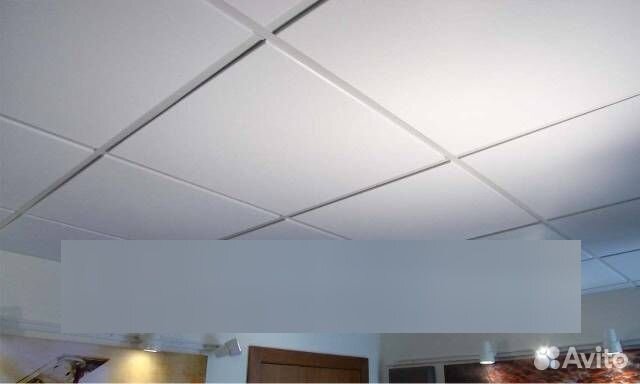 Кассета потолочная 595*595 Line белая