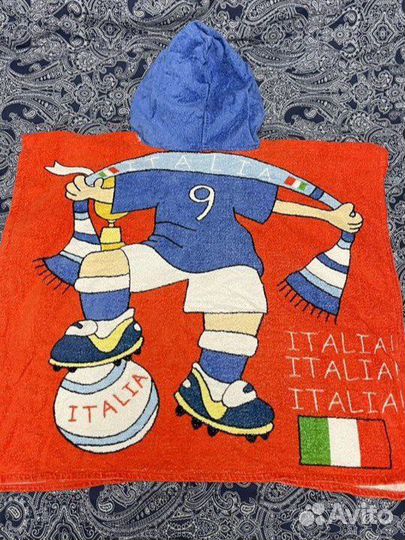 Полотенце пончо пляжное детское